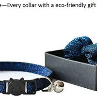 M-YOUNG Collar para gato con campana y pajarita, collares de seguridad ajustables para cachorro de gatito (6.7 in a 10,8 pulgadas) - BESTMASCOTA.COM