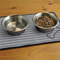 Tapete DII Dry Bone, tapete seco e microfibra para alimentos, agua, alimento, ultraabsorbente y se puede lavar a máquina, de microfibra, para perros y gatos pequeños, medianos, grandes - BESTMASCOTA.COM