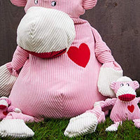HuggleHounds - Juguete de peluche chirriante para perros con nudos para masticadores agresivos - BESTMASCOTA.COM