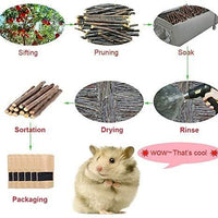 8.82 oz y 17.64 oz Natural Manzana Palitos Pequeños Animales Molar Wood Treats Juguetes Chinchilla Guinea Pig Hámster Conejo Gerbil Loro Conejo Conejo y Animales Pequeños Juguetes Masticables Juguetes - BESTMASCOTA.COM