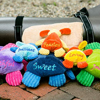 HuggleHounds - Juguete de peluche chirriante para perros con nudos para masticadores agresivos - BESTMASCOTA.COM