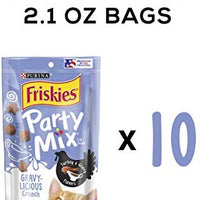 Purina Friskies Party Mix Adult Cat Treats – (10) 2.1 oz. Bolsas. - BESTMASCOTA.COM