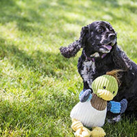 HuggleHounds - Juguete de peluche chirriante para perros con nudos para masticadores agresivos - BESTMASCOTA.COM