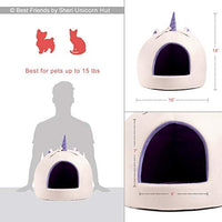 Best Friends by Sheri Novetly Pet Huts, cobertura de seguridad de 360 grados, lavable a máquina, para mascotas de hasta 15 libras - BESTMASCOTA.COM