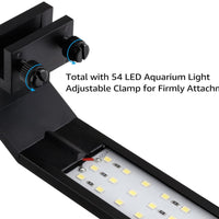 9 W acuario luz LED, 656.2 yard Ultra brillante luz tanque de peces, IP67 impermeable Clasificación, para plantas de acuario de agua dulce, interior de agua Jardín, 2 unidades - BESTMASCOTA.COM