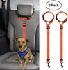 BWOGUE 2 paquetes de correas de seguridad para perros y gatos, para reposacabezas de coche, de nailon, ajustables, para perros, cinturones de seguridad, arnés - BESTMASCOTA.COM