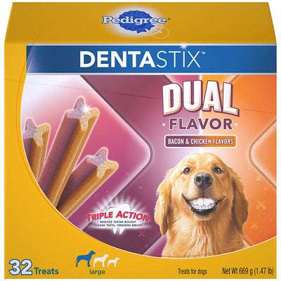 Pedigree Dentastix Dental Treats for Dogs - Large (30 lb +) - BESTMASCOTA.COM