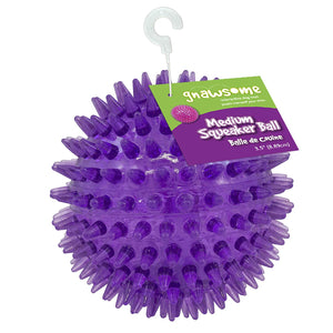 Gnawsome pelota para perro, juguete chillón mediano de 3.5", colores pueden variar. - BESTMASCOTA.COM