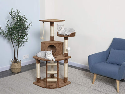 GO Pet Club Paw Print 48 en. Cat Árbol Condo - BESTMASCOTA.COM