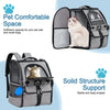 GoHimal Mochila transportadora para mascotas para perros y gatos, cachorros, diseño ventilado, transpirable, bolsa de gato para senderismo, viajes, camping, uso al aire libre