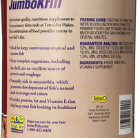 Tetra JumboKrill - Camarón jumbo secado en congelación, 14 onzas, golosina de camarón natural para peces de acuario - BESTMASCOTA.COM