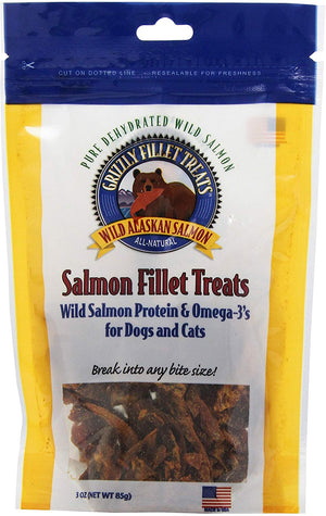 Grizzly Salmón Alimento para Perros y Gatos de filete, 3-Ounce - BESTMASCOTA.COM