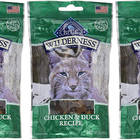 Buffalo Wilderness Cat treats-chicken/pato (3 unidades), color azul - BESTMASCOTA.COM