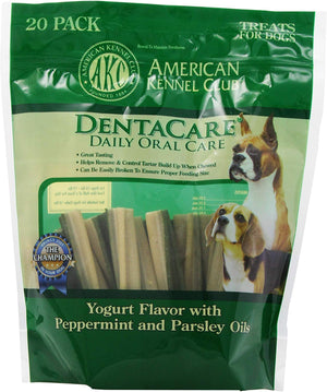 Pet Brands American Kennel Club 20 Count Yogurt-Peppermint-Parsley Dentacare - Tratamientos para perros - BESTMASCOTA.COM