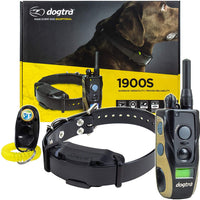 Dogtra 1900S/1902S - Collar de entrenamiento remoto de 3/4 millas, impermeable, recargable, vibración, incluye pulsador de entrenamiento para perros PetsTEK - BESTMASCOTA.COM
