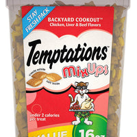 TEMPTATIONS MixUps Crunchy and Soft Cat Treats, 16 oz. - BESTMASCOTA.COM