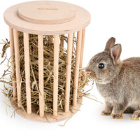andwe - Comedero cilíndrico con tapa para conejos de indias - BESTMASCOTA.COM