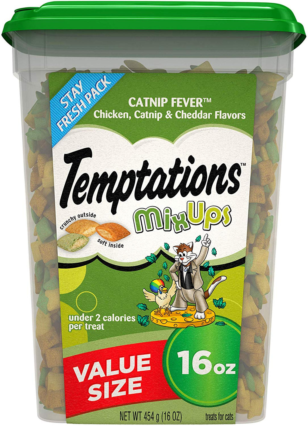 TEMPTATIONS MixUps Crunchy and Soft Cat Treats, 16 oz. - BESTMASCOTA.COM