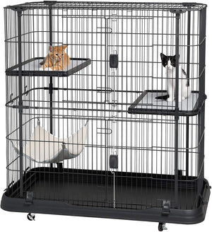 Prevue Pet Products Premium / Deluxe Cat Home, Negro - BESTMASCOTA.COM