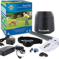 PetSafe Stay & Play Compact Wireless Fence for Dogs and Cats – from the Parent Company of INVISIBLE FENCE Brand – Above Ground Electric Pet Fence. - BESTMASCOTA.COM