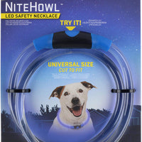 NiteHowl LED Safety Necklace, Universal, Reusable Visibility Necklace for Pets - BESTMASCOTA.COM