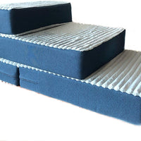 Zora 2 in 1 Foam Pet Stairs & Foam Dog Bed - Cat Stairs Orthopedic Dog Bed Medium Pet Bed Large Dog Beds Small Dog Bed Small Pet Steps for Bed Pet Beds Memory Foam Dog Bed for Crate Dog Pillow - BESTMASCOTA.COM