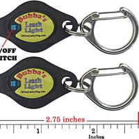 Luz para perro, collar de perro, correa de bubbba, luz – (no versión actual) 2 por paquete – para paseos de perro y monitoreo de patio. Se fija a la correa, collar de perro, arnés. Ideal para perros pequeños y grandes. (Color negro) - BESTMASCOTA.COM