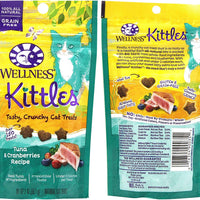 Wellness KITTLES gato Treat variedad Pack – 3 sabores (Pollo Y Arándanos, salmón y arándanos, y atún y arándanos sabores) – 2 oz cada (9 bolsas en total) - BESTMASCOTA.COM