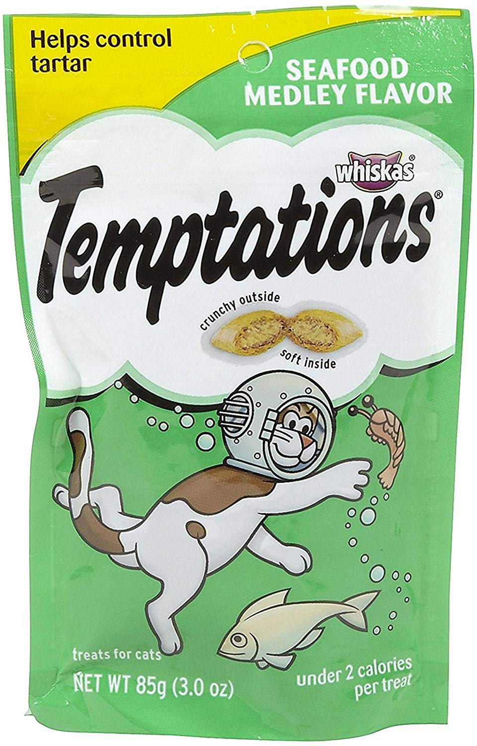 Whiskas tentaciones Cat Treats, mariscos Medley, 3 oz (Pack de 3) - BESTMASCOTA.COM