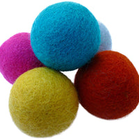 Earthtone Solutions pelotas de fieltro de lana para gatos y gatitos, divertidas, adorables, coloridas, suaves, silenciosas, de fieltro, hechas a mano, naturales, perfectas para amantes de los gatos, suministros de manualidades - BESTMASCOTA.COM