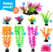 AroPaw - Decoración de acuario (20 a 30 unidades), diseño realista de plástico - BESTMASCOTA.COM