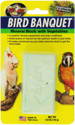 Zoo Med Mineral Bloque con verduras banquete de aves, 5-Ounce - BESTMASCOTA.COM