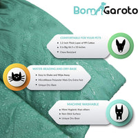 Alfombra portátil para mascotas de BomGaroto, alfombrilla para gatos y perros, para cama de caja, jaula de perro, chimenea o camping. Camas impermeables para perros medianos y perros pequeños. Cama grande para perro de 46,5 x 33 pulgadas con bolsa de alma - BESTMASCOTA.COM
