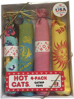 Hot Cat Catnip salchicha juguetes 4 Pack – Paquete de cuatro (4) Hot Cat Catnip salchichas... - BESTMASCOTA.COM