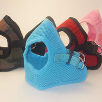 Arnés para perros de malla suave, cómodo para razas pequeñas, cachorros, juguetes, de 2 a 16 lb, en color rosa bebé, azul, negro, rojo, camuflado en tamaño pequeño, mediano, grande y extra grande - BESTMASCOTA.COM