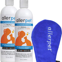 Allerpet Eliminador de caspa de gatos, reductor de alérgenos de mascotas 100% no tóxico, científicamente probado para un alivio eficaz de la alergia al gato, fabricado en Estados Unidos (12 oz)