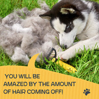 Rastrillo de pelaje para mascotas Pawradise – Herramienta de desenredado de 2 lados para perros y gatos – Cepillo de cuidado y desenredado seguro – Peinar las alfombrillas y enredos fácilmente - BESTMASCOTA.COM