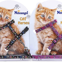Niteangel - Juego de arnés y correa ajustables para gato (2 unidades) - BESTMASCOTA.COM