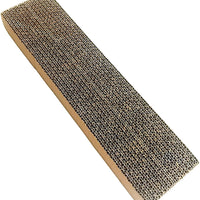 Paquete de 3 rascadores para gatos, cartón de repuesto, almohadilla para rascar gatos, cartón de papel, uso individual o para piezas de repuesto. Tamaño de 15.4 x 3.9 x 1.5 pulgadas. - BESTMASCOTA.COM