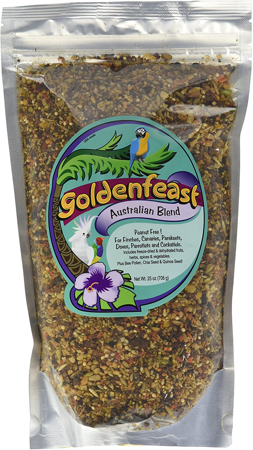 Goldenfeast Australian Blend - Comida para pájaros (25 onzas) - BESTMASCOTA.COM