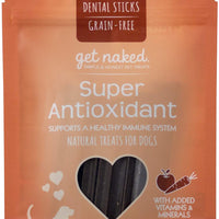 Get Naked Grano libre 1 bolsa 6,2 oz Super Antioxidante Dental Palos de masticar, Pequeño, S - BESTMASCOTA.COM