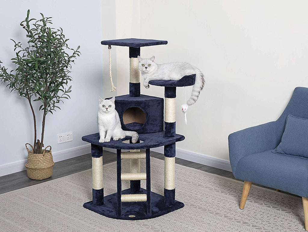 GO Pet Club Paw Print 48 en. Cat Arbol Condo BESTMASCOTA.COM