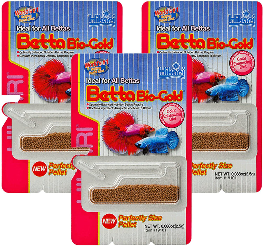 Hikari Betta bio-gold comida Pellets pez bebé Bundle Bonus Pack 3 Pack - BESTMASCOTA.COM