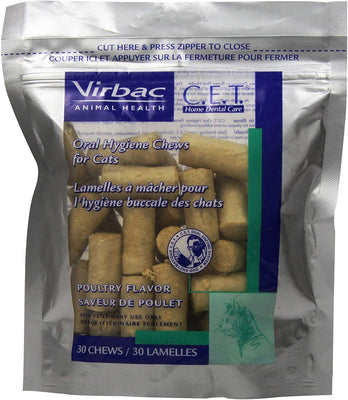 Virbac C.E.T. Enzymatic Chews de higiene bucal para gatos - BESTMASCOTA.COM