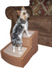 Pet Gear Easy Step II Escaleras para mascotas, 2 pasos para gatos/perros de hasta 100.8 lbs, portátil, lavable y extraíble para alfombras - BESTMASCOTA.COM