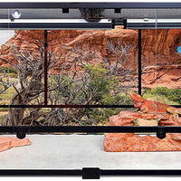 Carolina – Jaulas personalizadas de terrario, altura extralarga, profundidad de 60 x 24 x 24 h; fácil de montar, base y pantalla superior solamente, caja 1 de 2 - BESTMASCOTA.COM