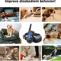 Mockins - Collar para perros con vibración de pitido y control remoto electrónico 100% resistente a la lluvia – Collar de distancia de 990 pies para perros ... - BESTMASCOTA.COM
