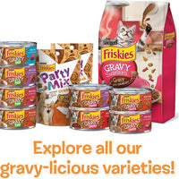 Purina Friskies Gravy Wet Cat Food Variedad Pack Extra Gravy Grueso - (24) latas de 5.5 onzas - BESTMASCOTA.COM