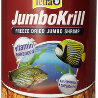 Tetra JumboKrill - Camarón jumbo secado en congelación, 14 onzas, golosina de camarón natural para peces de acuario - BESTMASCOTA.COM