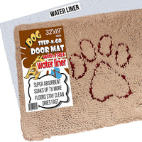 Perro stepngo – Felpudo (tamaño mediano 32"x19"-Extra grueso, Super absorbente, microfibra por iprimio, Marrón - BESTMASCOTA.COM